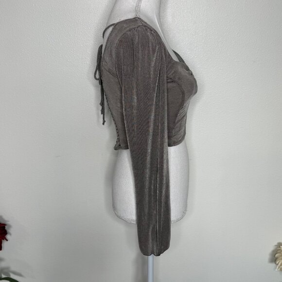 Urban Romantics Crop Top Sexy Romantic Coquette Size S - Picture 2 of 4